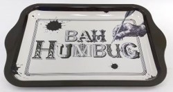 Typography - Tin Tray - BAH HUMBUG